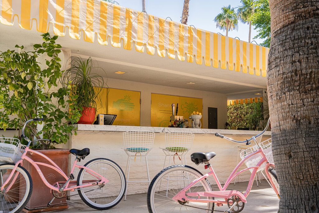 Bikes parked at the Lemonade Stand