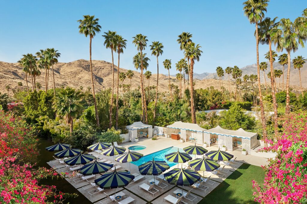 Parker Palm Springs Pool Setting Aerial