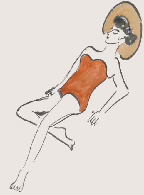 Sunbather illustration